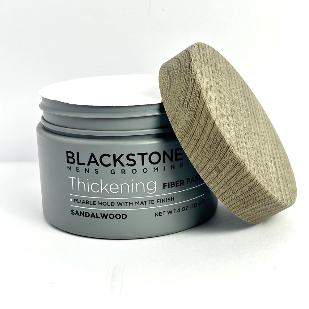 Blackstone‎ Mens Grooming Thickening Fiber Hair Paste Sandalwood 4 oz
